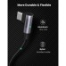 Дата кабель USB-C 2.0 to USB-C 1.0m 90° corner US334 black Ugreen (70643) Дата кабель USB-C 2.0 to USB-C 1.0m 90° corner US334 black Ugreen (70643)