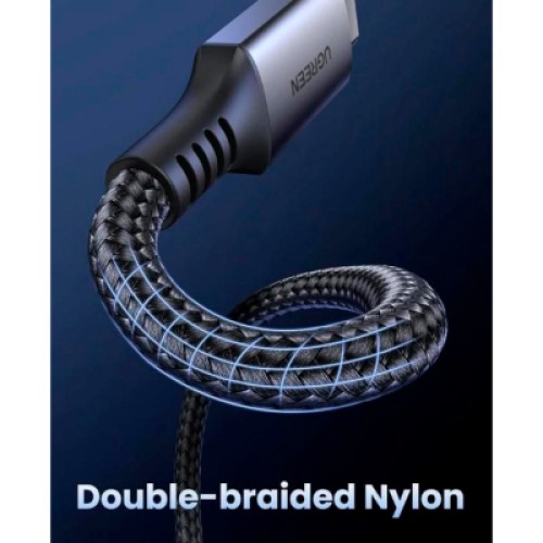 Дата кабель USB-C to USB-C 2.0m US567 black/gray Ugreen (15374)