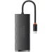 Концентратор Baseus USB-C to 4xUSB 3.0 0.25m black (WKQX030301) Концентратор Baseus USB-C to 4xUSB 3.0 0.25m black (WKQX030301)