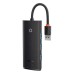 Концентратор Baseus USB 3.0 to 4xUSB 3.0 0.25m black (WKQX030001) Концентратор Baseus USB 3.0 to 4xUSB 3.0 0.25m black (WKQX030001)