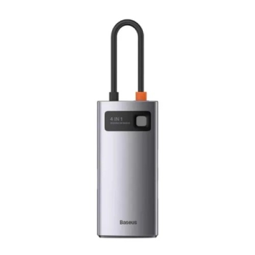 Концентратор Baseus USB-C 4-in-1 3xUSB 3.0 + RJ45 1000Mbps gray (WKWG070113) Концентратор Baseus USB-C 4-in-1 3xUSB 3.0 + RJ45 1000Mbps gray (WKWG070113)