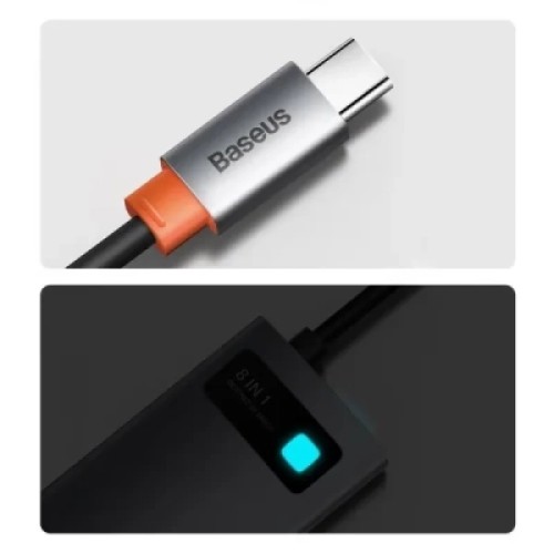 Концентратор Baseus USB-C 8-in-1 (CAHUB-CV0G) Концентратор Baseus USB-C 8-in-1 (CAHUB-CV0G)