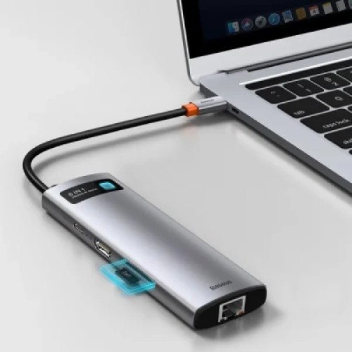 Концентратор Baseus USB-C 8-in-1 (CAHUB-CV0G) Концентратор Baseus USB-C 8-in-1 (CAHUB-CV0G)