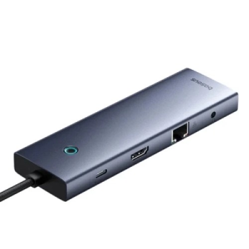 Концентратор Baseus USB-C 10-in-1 HDMI 4K60Hz + VGA + 3xUSB 3.0 + PD + RJ45 1000Mbps + SD/TF + 3.5mm gray (B0005280C811-00) Концентратор Baseus USB-C 10-in-1 HDMI 4K60Hz + VGA + 3xUSB 3.0 + PD + RJ45 1000Mbps + SD/TF + 3.5mm gray (B0005280C811-00)