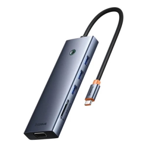 Концентратор Baseus USB-C 10-in-1 HDMI 4K60Hz + VGA + 3xUSB 3.0 + PD + RJ45 1000Mbps + SD/TF + 3.5mm gray (B0005280C811-00) Концентратор Baseus USB-C 10-in-1 HDMI 4K60Hz + VGA + 3xUSB 3.0 + PD + RJ45 1000Mbps + SD/TF + 3.5mm gray (B0005280C811-00)