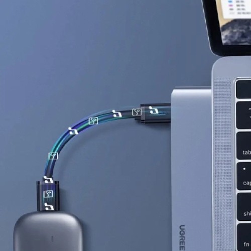 Концентратор Ugreen 2xUSB-C to 3xUSB 3.0 + HDMI + USB-C CM251 gray (60559)