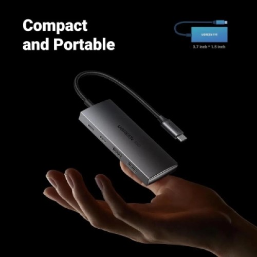 Концентратор Ugreen USB-C to 2xUSB 3.2 + 2xUSB-C 10Gbps CM480 gray (30758) Концентратор Ugreen USB-C to 2xUSB 3.2 + 2xUSB-C 10Gbps CM480 gray (30758)