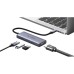 Концентратор Ugreen USB-C 4-in-1 3xUSB 3.0 + HDMI CM500 gray (50629)