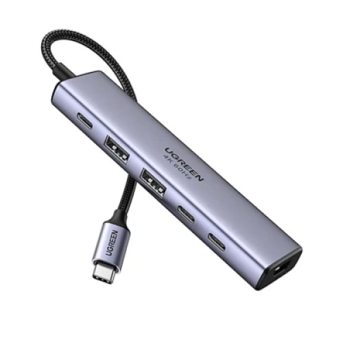 Концентратор Ugreen USB-C to HDMI + 2xUSB 3.2 + 2xUSB-C 3.2 + PD CM511 gray (35999) Концентратор Ugreen USB-C to HDMI + 2xUSB 3.2 + 2xUSB-C 3.2 + PD CM511 gray (35999)