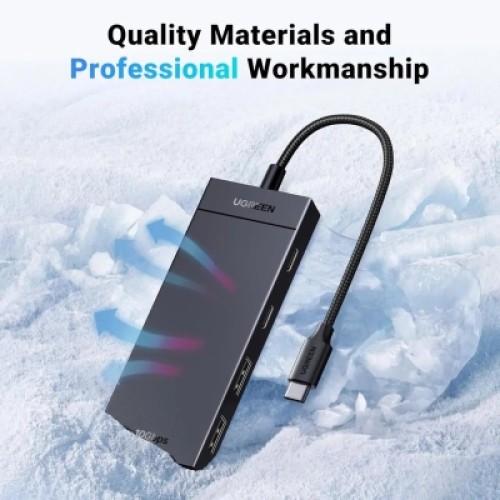 Концентратор Ugreen USB-C to 2xUSB 3.2 Gen2 + 2xUSB-C 3.2 Gen2 10Gbps CM806 black (35583) Концентратор Ugreen USB-C to 2xUSB 3.2 Gen2 + 2xUSB-C 3.2 Gen2 10Gbps CM806 black (35583)