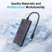 Концентратор Ugreen USB-C to 4xUSB-C 3.2 Gen2 10Gbps CM806 black (35584) Концентратор Ugreen USB-C to 4xUSB-C 3.2 Gen2 10Gbps CM806 black (35584)