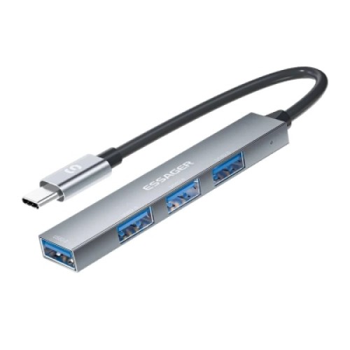 Концентратор Essager USB-C to 4xUSB 2.0 (EHBC04-FY10-P) Концентратор Essager USB-C to 4xUSB 2.0 (EHBC04-FY10-P)