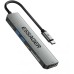 Концентратор Essager USB-C 7-in-1 HDMI + USB 3.2 + USB-C + SD/TF gray (EHB07-QH0G-Z) Концентратор Essager USB-C 7-in-1 HDMI + USB 3.2 + USB-C + SD/TF gray (EHB07-QH0G-Z)