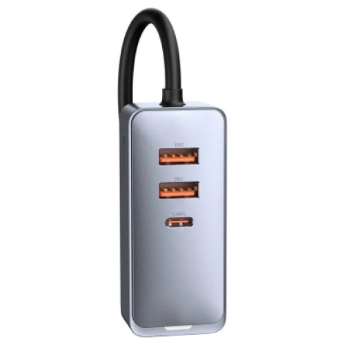Зарядное устройство Baseus 2xUSB + Share Together Cigarette Lighter 120W gray (CCBT-D0G) Зарядное устройство Baseus 2xUSB + Share Together Cigarette Lighter 120W gray (CCBT-D0G)