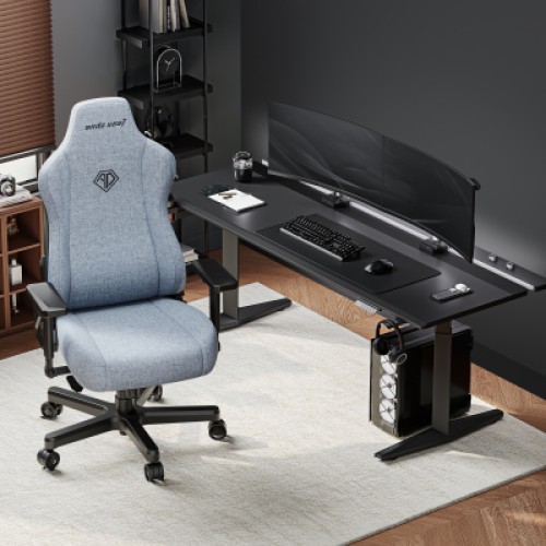 Кресло игровое AndaSeat Kaiser 3E Fabric XL Gray/Blue (AD23YC-XL-09-T-CF-T01) Кресло игровое AndaSeat Kaiser 3E Fabric XL Gray/Blue (AD23YC-XL-09-T-CF-T01)