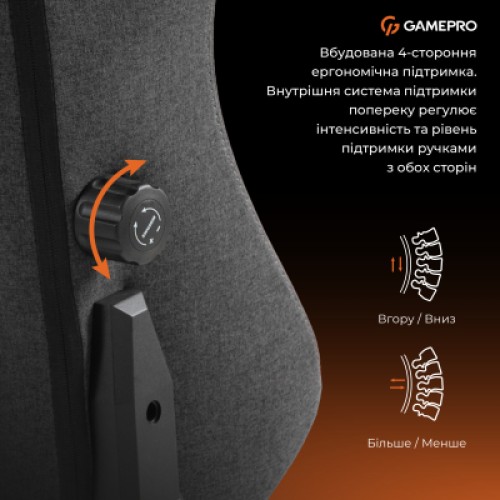 Кресло игровое GamePro GC775DG Fabric Dark Gray (GC775DG) Кресло игровое GamePro GC775DG Fabric Dark Gray (GC775DG)