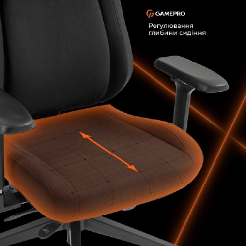 Кресло игровое GamePro GC925B Fabric Black (GC925B) Кресло игровое GamePro GC925B Fabric Black (GC925B)