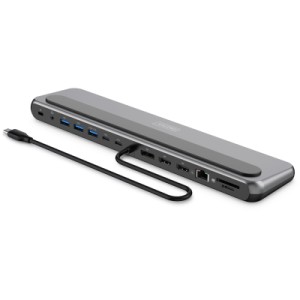 Порт-реплікатор Digitus USB-C > 2xHDMI/1xDP/3xUSB-A/USB-C/RJ54/PD/Audio (DA-70919)