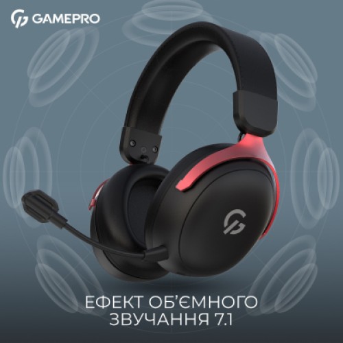 Наушники GamePro Asgard Freya Pro Wireless Black/Red (HSW201BR)
