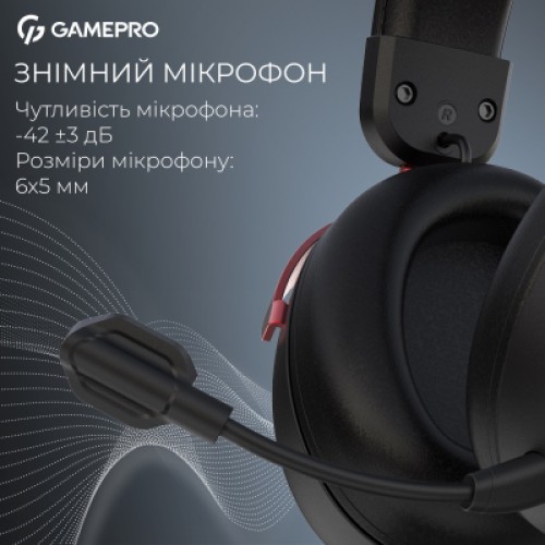 Наушники GamePro Asgard Freya Pro Wireless Black/Red (HSW201BR)
