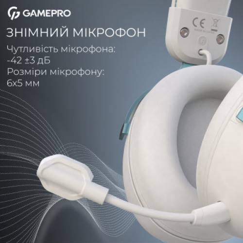 Наушники GamePro Asgard Freya Pro Wireless White/Blue (HSW201WB)