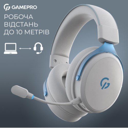 Наушники GamePro Asgard Skadi Wireless White/Blue (HSW191WB)