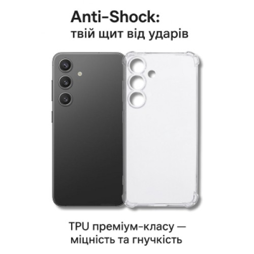 Чехол для мобильного телефона BeCover Anti-Shock Samsung Galaxy S25 FE SM-S731 Clear (714384) Чехол для мобильного телефона BeCover Anti-Shock Samsung Galaxy S25 FE SM-S731 Clear (714384)