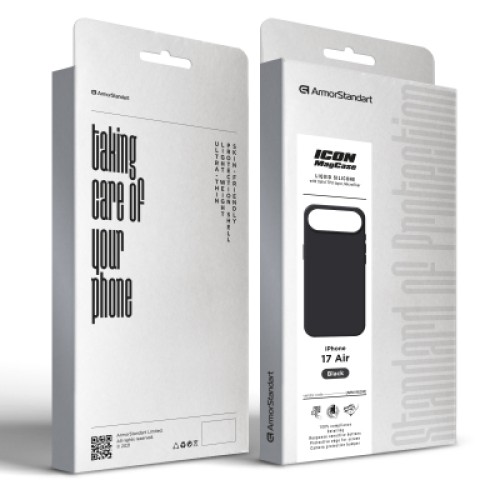 Чехол для мобильного телефона Armorstandart ICON2 MagCase Apple iPhone 17 Air Black (ARM86250) Чехол для мобильного телефона Armorstandart ICON2 MagCase Apple iPhone 17 Air Black (ARM86250)
