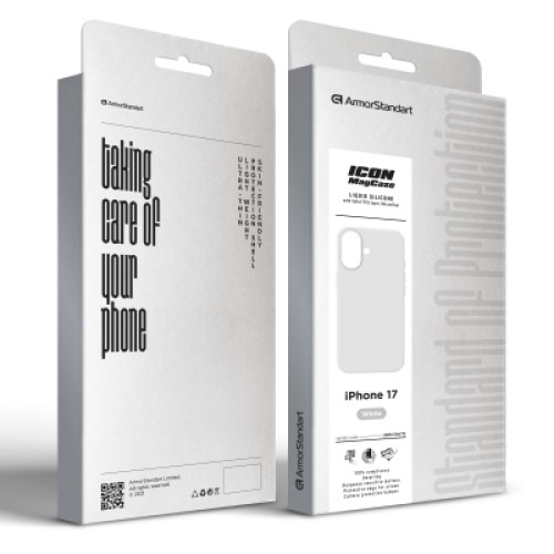 Чехол для мобильного телефона Armorstandart ICON2 MagCase Apple iPhone 17 White (ARM86673) Чехол для мобильного телефона Armorstandart ICON2 MagCase Apple iPhone 17 White (ARM86673)