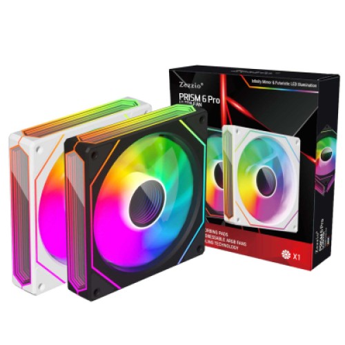 Кулер для корпуса Zezzio PRISM 6 Pro ARGB Black Reverse Кулер для корпуса Zezzio PRISM 6 Pro ARGB Black Reverse