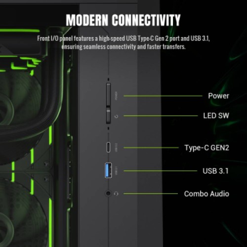 Корпус Gamemax Claw 360 BK Корпус Gamemax Claw 360 BK