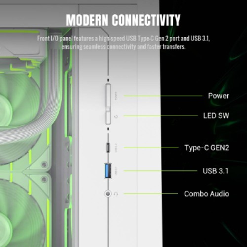 Корпус Gamemax Claw 360 WH Корпус Gamemax Claw 360 WH