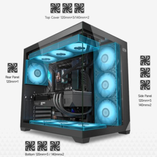 Корпус PcCooler C3 T700 ARGB BK