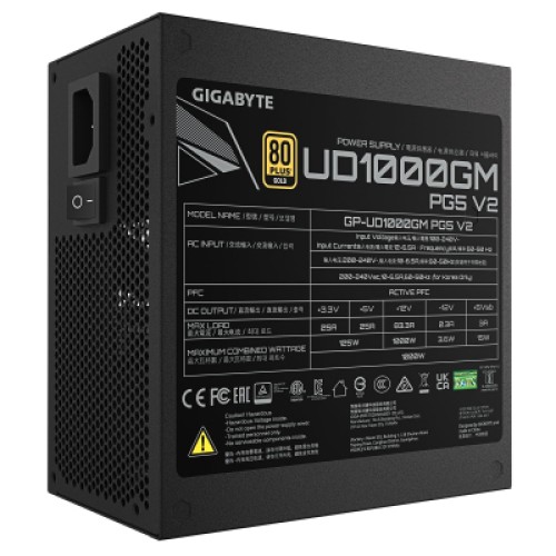Блок питания GIGABYTE 1000W (GP-UD1000GM PG5 V2) Блок питания GIGABYTE 1000W (GP-UD1000GM PG5 V2)