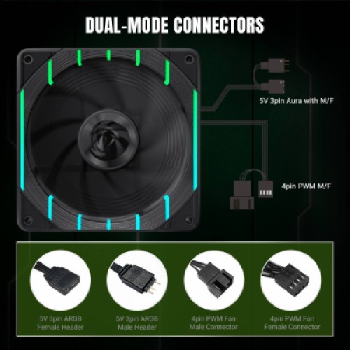 Кулер для корпуса Gamemax Tornado T12 ARGB-R Кулер для корпуса Gamemax Tornado T12 ARGB-R