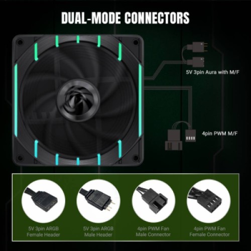 Кулер для корпуса Gamemax Tornado T12 ARGB Кулер для корпуса Gamemax Tornado T12 ARGB