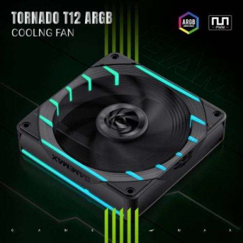 Кулер для корпуса Gamemax Tornado T12 ARGB Кулер для корпуса Gamemax Tornado T12 ARGB