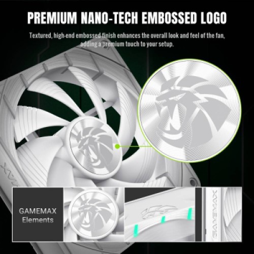 Кулер для корпуса Gamemax Tornado T12 ARGB-W Кулер для корпуса Gamemax Tornado T12 ARGB-W