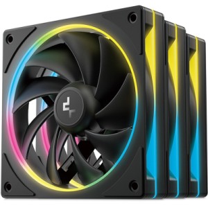 Кулер для корпуса Deepcool Набір вентиляторів Deepcool FL12SE 3IN1 для корпусу 3*120x120x25мм, HB, (FL12 SE 3IN1)