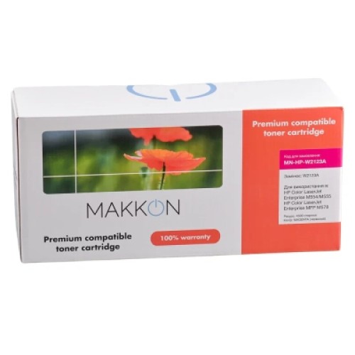 Картридж Makkon HP W2123A (212A) для CLJ M554/M555/M578 magenta (MN-HP-W2123A)