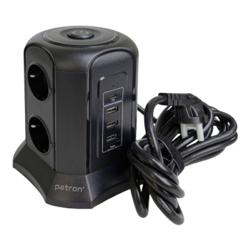 Сетевой фильтр питания Patron SP-1663-USBT (EXT-PN-SP-1663-USBT) Сетевой фильтр питания Patron SP-1663-USBT (EXT-PN-SP-1663-USBT)