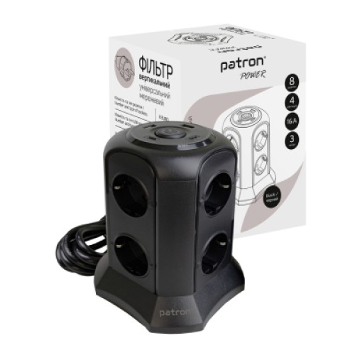 Сетевой фильтр питания Patron SP-1683-USBT (EXT-PN-SP-1683-USBT) Сетевой фильтр питания Patron SP-1683-USBT (EXT-PN-SP-1683-USBT)