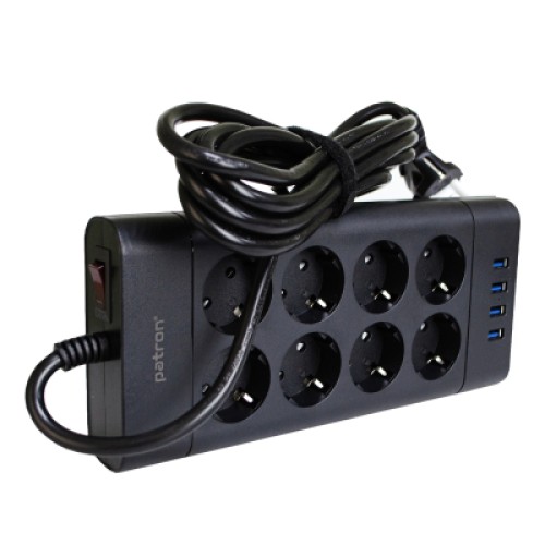 Сетевой фильтр питания Patron SP-1683-USB (EXT-PN-SP-1683-USB) Сетевой фильтр питания Patron SP-1683-USB (EXT-PN-SP-1683-USB)