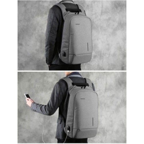 Рюкзак для ноутбука Kingsons 17" laptop backpack Light Grey (KS3149W-D17L)