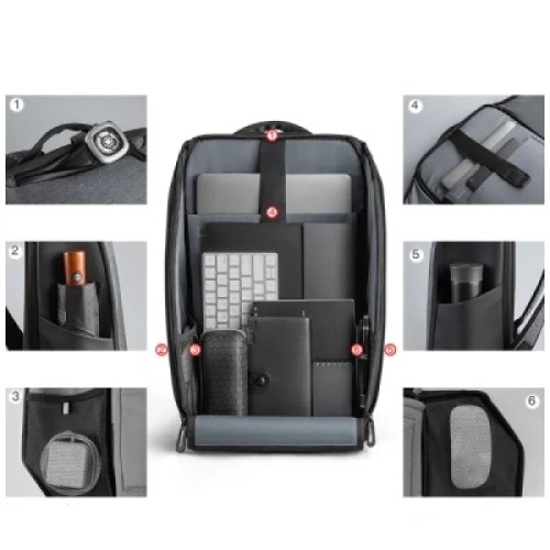Рюкзак для ноутбука Kingsons 15.6" laptop backpack Dark Grey (KS3203W-B)