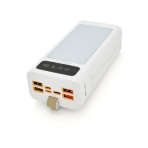 Батарея универсальная ACL 30000mAh, LIGHTER, Type-C + Lighting, White (PW-85)