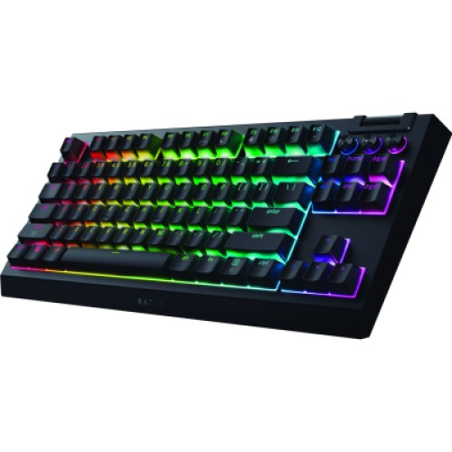 Клавиатура Razer BlackWidow V4 Low-Profile TKL Wireless/Bluetooth/USB Yellow switch UA Black (RZ03-05450100-R3M1) Клавиатура Razer BlackWidow V4 Low-Profile TKL Wireless/Bluetooth/USB Yellow switch UA Black (RZ03-05450100-R3M1)