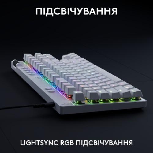 Клавиатура Logitech G PRO X TKL Rapid Linear USB UA White (920-013242) Клавиатура Logitech G PRO X TKL Rapid Linear USB UA White (920-013242)