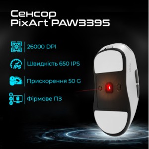 Мышка RAWM ES21 Wireless/Bluetooth Black (ES21.black)