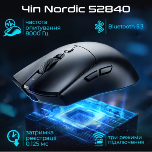 Мышка RAWM SA-MH01Pro Wireless/Bluetooth White (SA-MH01PRO.white)